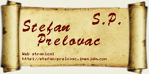 Stefan Prelovac vizit kartica